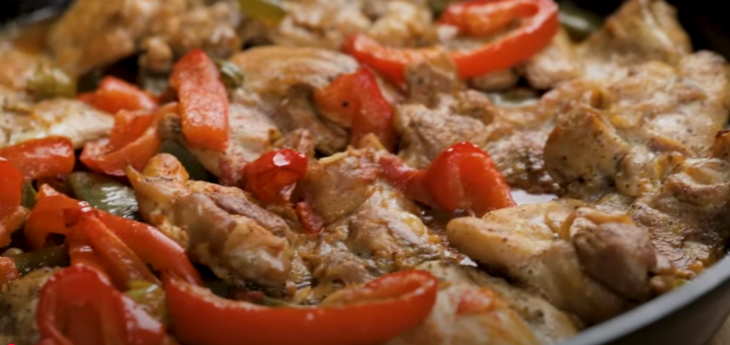 chicken thigh bell pepper recipe